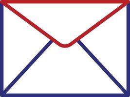Envelope Line Two Color Icon vector