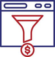 Conversion Line Two Color Icon vector