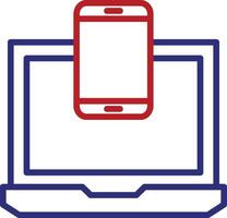 Responsive Line Two Color Icon vector