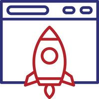 Boost Line Two Color Icon vector