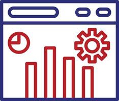 Optimize Line Two Color Icon vector