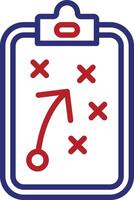 Strategy Line Two Color Icon vector