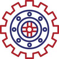 Vault Line Two Color Icon vector