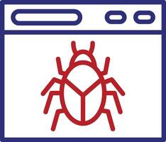 Crawler Line Two Color Icon vector