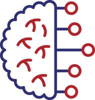 Future Line Two Color Icon vector