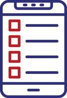 Menu Line Two Color Icon vector