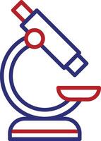 Microscope Line Two Color Icon vector