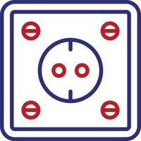 Socket Line Two Color Icon vector
