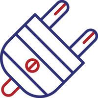 Plug Line Two Color Icon vector