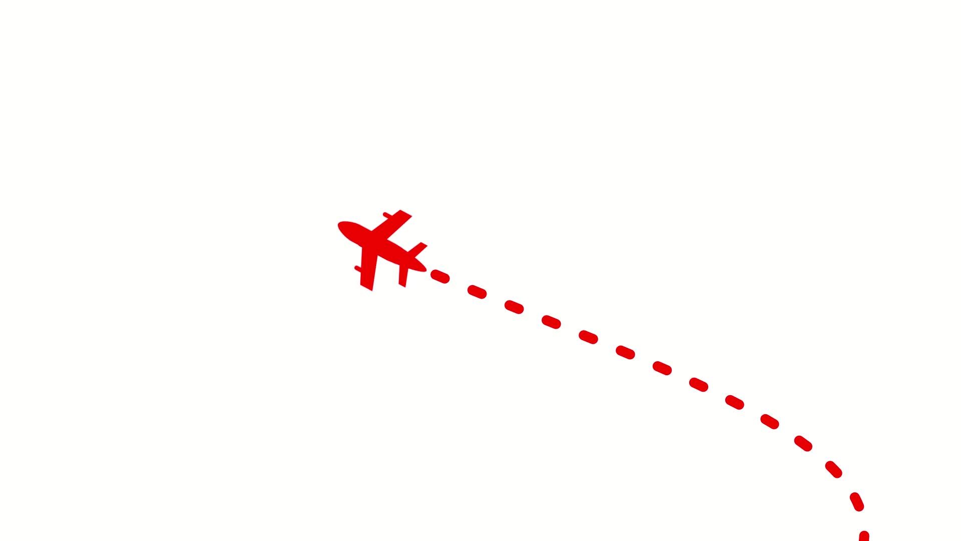 Animated Flight Path Airplane Route Illustration 46548243 Stock Video ...