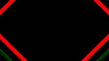 Red and Green Neon Motion Effect Background VJ Loop in 4K video