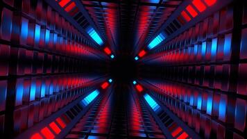 Red and Blue Abstract Energy Tunnel Background VJ Loop in 4K video