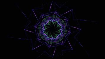 Purple and Turquoise Glossy Movable Spiral Grid Background VJ Loop in 4K video