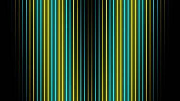 Cyan and Yellow Descending Endless Neon Lines Background VJ Loop in 4K video