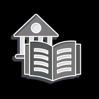 Icon Library. related to Book symbol. glossy style. simple design illustration vector
