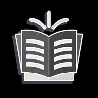 Icon Story. related to Book symbol. glossy style. simple design illustration vector