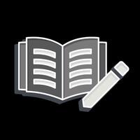 Icon Journal. related to Book symbol. glossy style. simple design illustration vector