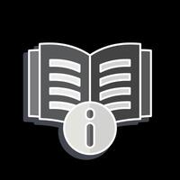 Icon Instructions. related to Book symbol. glossy style. simple design illustration vector