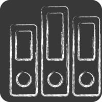 Icon Archive. related to Book symbol. chalk Style. simple design illustration vector