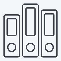 Icon Archive. related to Book symbol. line style. simple design illustration vector