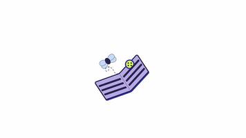 Empty wallet with fly and button line 2D object animation. Low money income problem flat color cartoon 4K , alpha channel. Losing finances of unemployment animated item on white background video