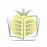 Icon Story. related to Book symbol. Color Spot Style. simple design illustration vector