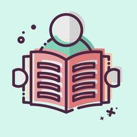 Icon Read. related to Book symbol. MBE style. simple design illustration vector