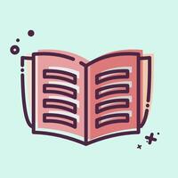 Icon Book. related to Book symbol. MBE style. simple design illustration vector