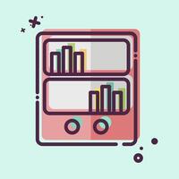 Icon Book Shelf. related to Book symbol. MBE style. simple design illustration vector