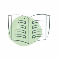 Icon Book. related to Book symbol. Color Spot Style. simple design illustration vector
