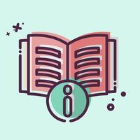Icon Instructions. related to Book symbol. MBE style. simple design illustration vector