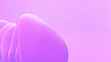 3D loop animation motion Wonderful Abstract swirl soft dynamic wave with purple background video
