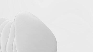 3D loop animation motion Wonderful gray Abstract swirl soft dynamic wave video