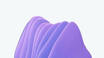 3D loop animation motion Wonderful blue Abstract swirl soft dynamic wave with light blue background video