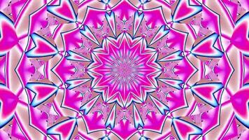 Fractal sequence patterns 3D. Beautiful bright ornament. video