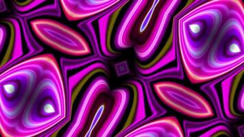 fractal seqüência padrões 3d. lindo brilhante ornamento. video