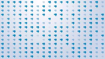 Thumbs Down Icon Pattern Background Loop video