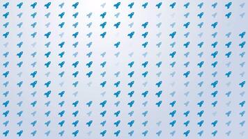 Small Rocket Ship Icon Pattern Background Loop video