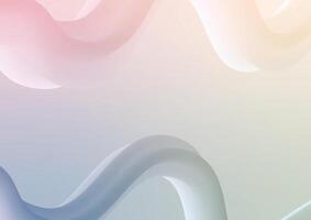 Presentation soft line curve wave pastel background vector