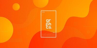 Abstract 3d background orange wave pattern. Bright gradient color design. Abstract geometric pattern simple background for banner, brochure, presentation design, and business card. Eps10 vector