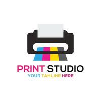 Printer Icon with Editable Stroke and Pixel Perfect vector