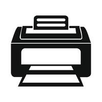 Printer Icon with Editable Stroke and Pixel Perfect vector