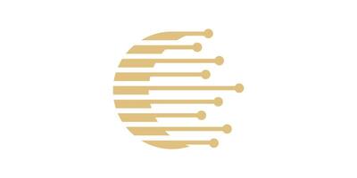 logo design moon tech, logo design abstract, template, icon, , symbol, idea, creative. vector