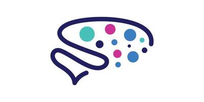 logo design brain tech, connection intelligence, smart, mental, psychology, digital, logo design template, icon, , symbol, creative, idea. vector