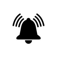 Ringing bell icon in generic style. Alert concept vector