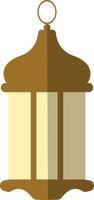 Illustration of Ramadan Kareem Lantern. in Flat Style. vector
