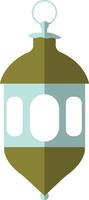 Illustration of Ramadan Kareem Lantern. in Flat Style. vector