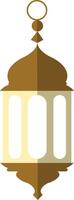 Illustration of Ramadan Kareem Lantern. in Flat Style. vector