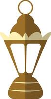 Illustration of Ramadan Kareem Lantern. in Flat Style. vector