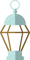 Illustration of Ramadan Kareem Lantern. in Flat Style. vector